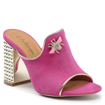 Klapki 1007 - Magnolia Zamsz