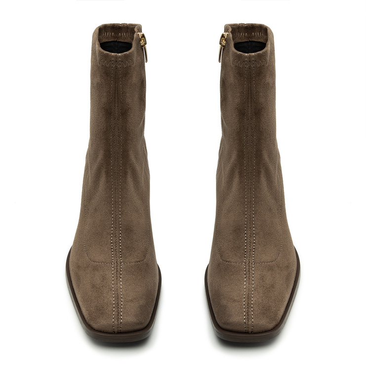 Botki R.Polański 1609 - Cappuccino Zamsz