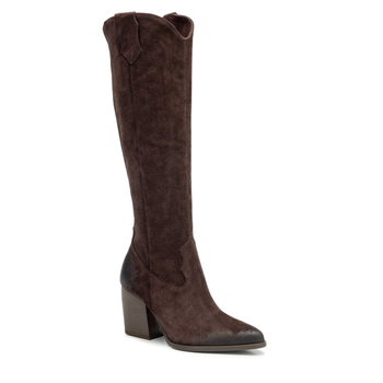 Kozaki R.Polański 1414/W - Chocolate 119 Zamsz