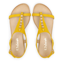 Sandały 826 - Żółty Zamsz