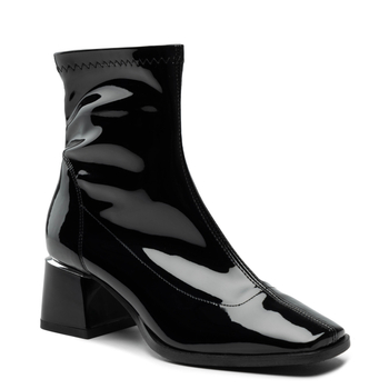 Botki R.Polański 1609 - Czarny Lakier