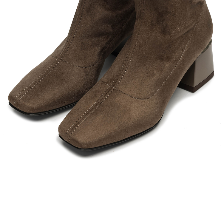 Muszkieterki 1185 - Cappuccino Zamsz