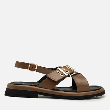 Sandały R.Polański 2210 - Brązowy Lico