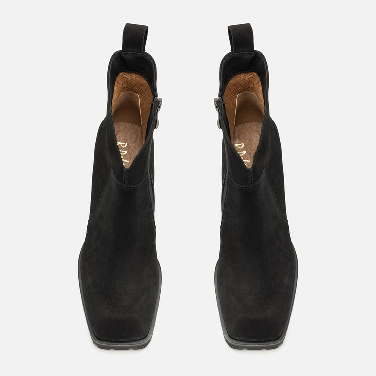 Botki R.Polański 1515 - Czarny Nubuk