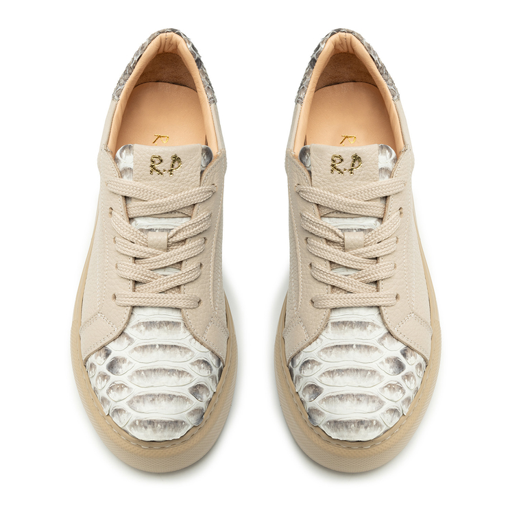 Sneakersy R.Polański 2094 - Beżowy Lico