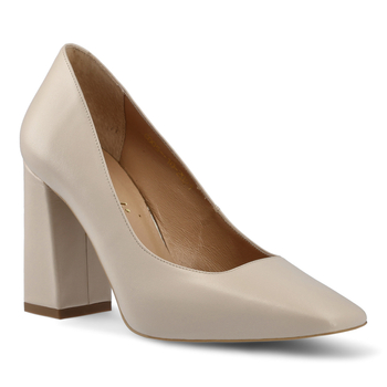 Czółenka 1186 - Beżowy Lico