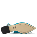Sandały R.Polański 1015/L - Turkusowy Zamsz