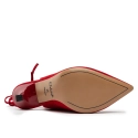 Sandały R.Polański 1421 - Czerwony Zamsz