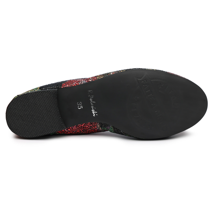 Baleriny 1102 - Czarny Kwiaty