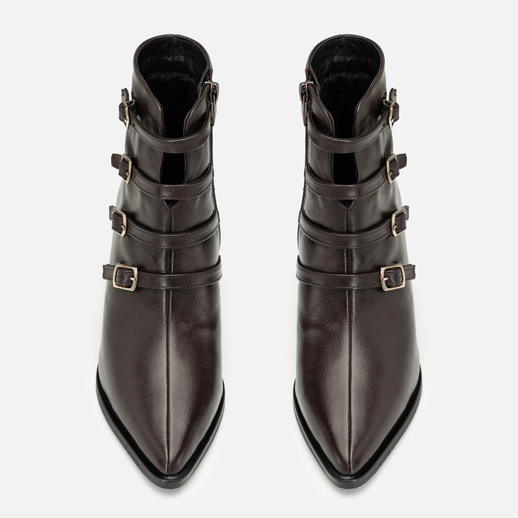 Botki R.Polański 2235 - Brązowy Lico