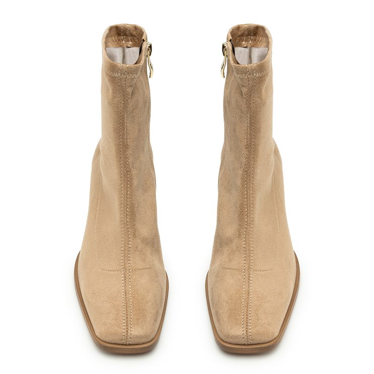 Botki R.Polański 1609 - Beżowy Zamsz