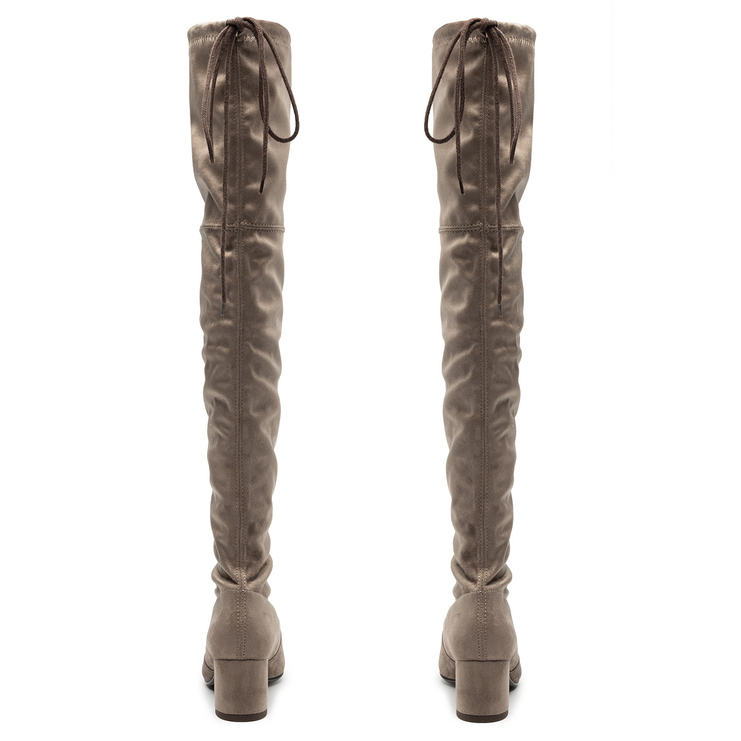 Muszkieterki R.Polański 802 - Cappuccino Zamsz