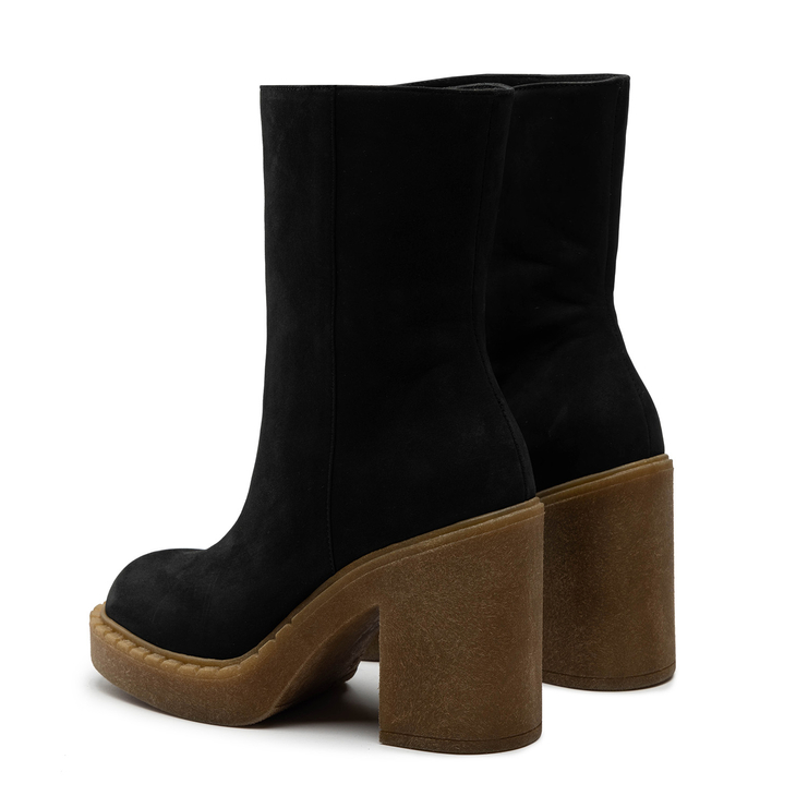 Botki R.Polański 1586 - Czarny Nubuk