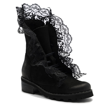 Botki 890/K - Czarny Nubuk