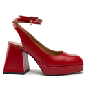 Sandały R.Polański 1491 - Czerwony Lico