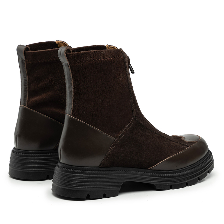 Botki R.Polański 2003 - Brązowy Zamsz/Brązowy Lico