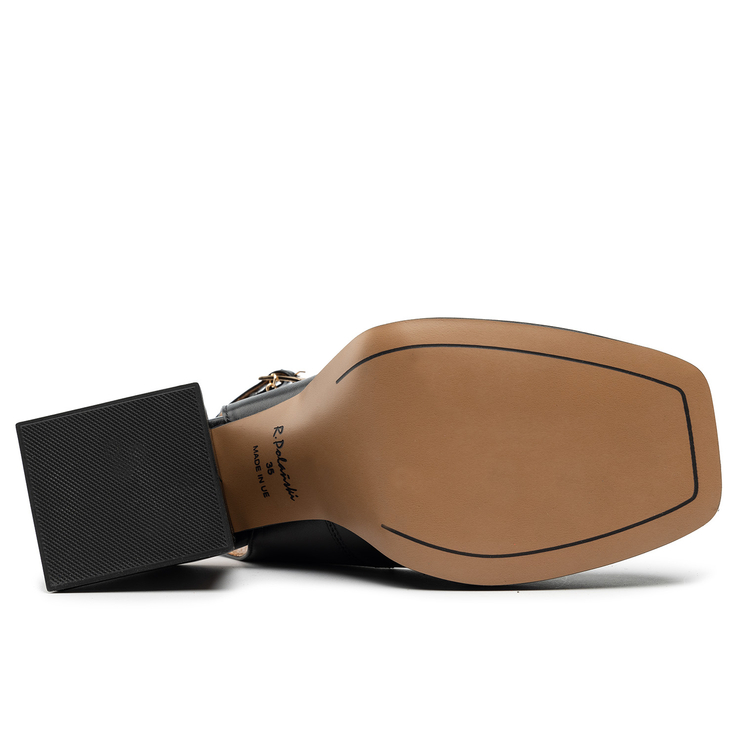 Sandały R.Polański 1491 - Czarny Lico