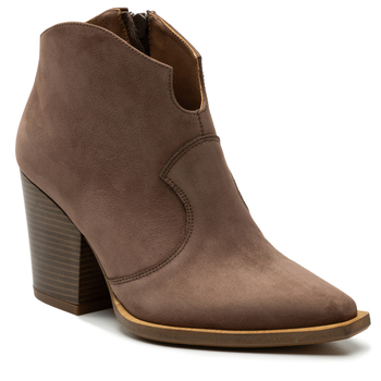 Botki R.Polański 1026 - Brązowy Nubuk