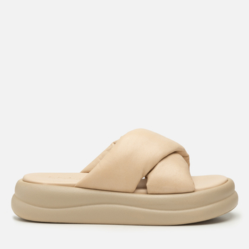 Klapki R.Polański 2198 - Beżowy Lico