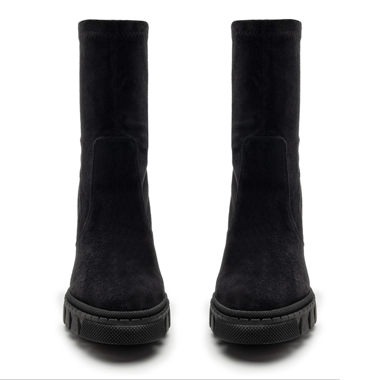 Botki R.Polański 1702 - Czarny Zamsz