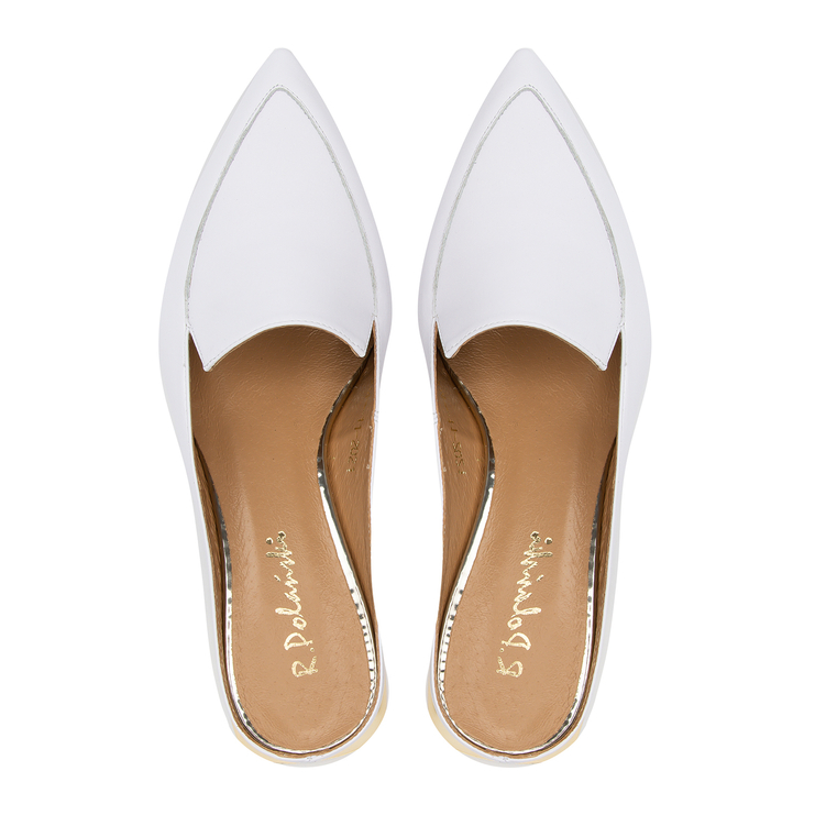 Klapki 1013 - Biały Lico