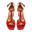 Sandały R.Polański 1489 - Czerwony Lico