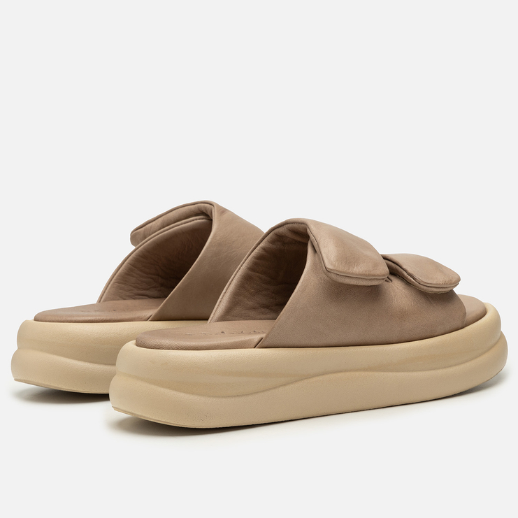 Klapki R.Polański 2195 - Cappuccino Lico