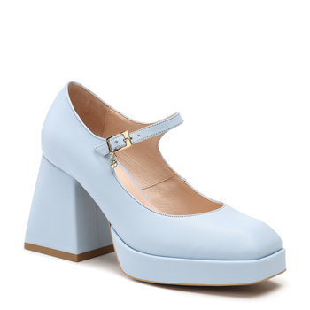 Czółenka R.Polański 1453 - Błękitny Polina 584 Lico