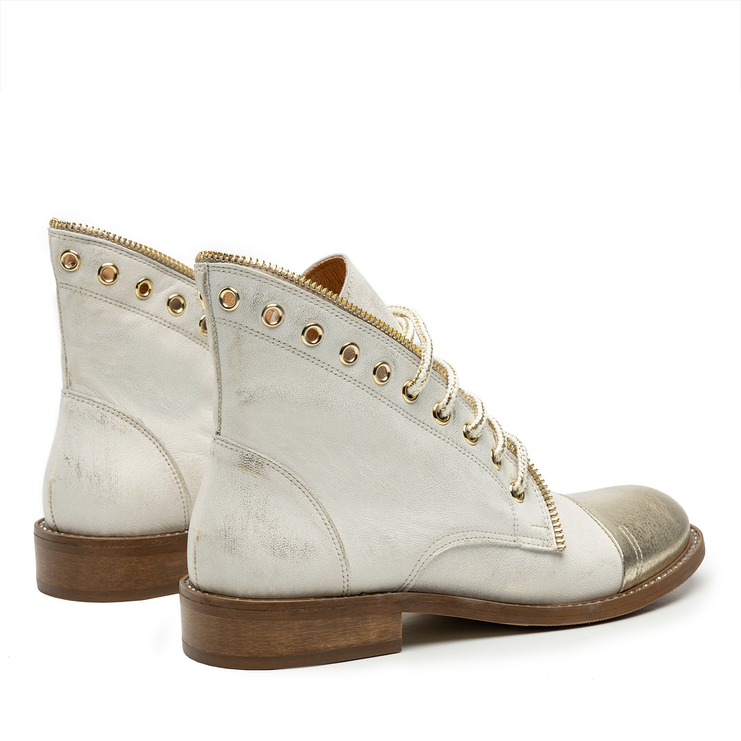 Botki R.Polański 1686 - Złoty Przecierany/Złoty