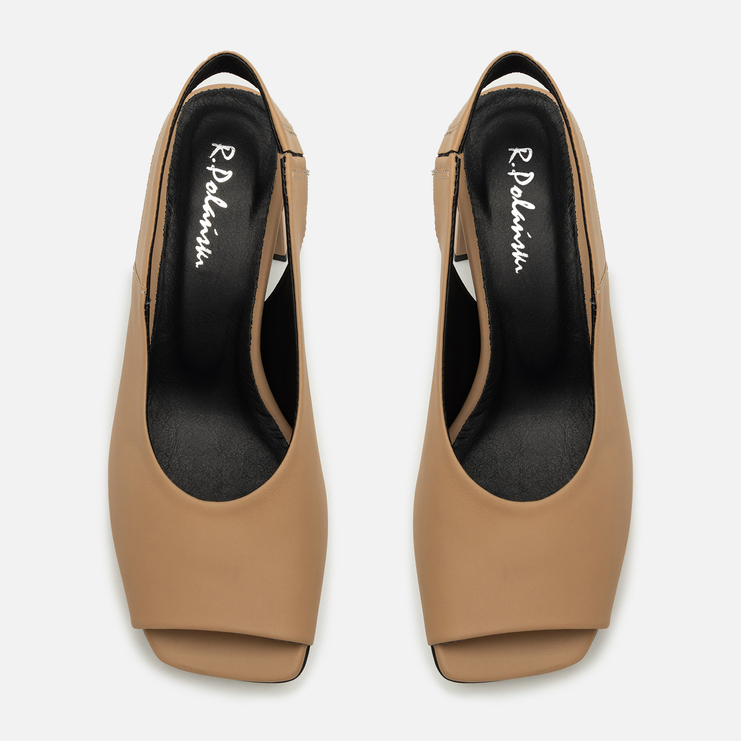 Sandały R.Polański 2179 - Camel Lico