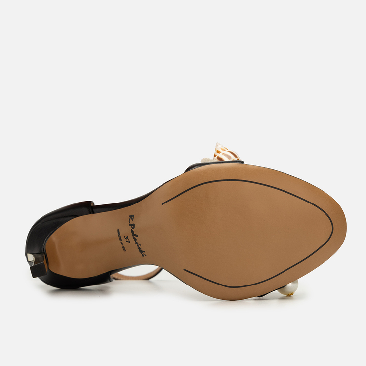 Sandały R.Polański 1649 - Czarny Lico