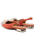 Sandały R.Polański 1015/L - Koralowy Zamsz
