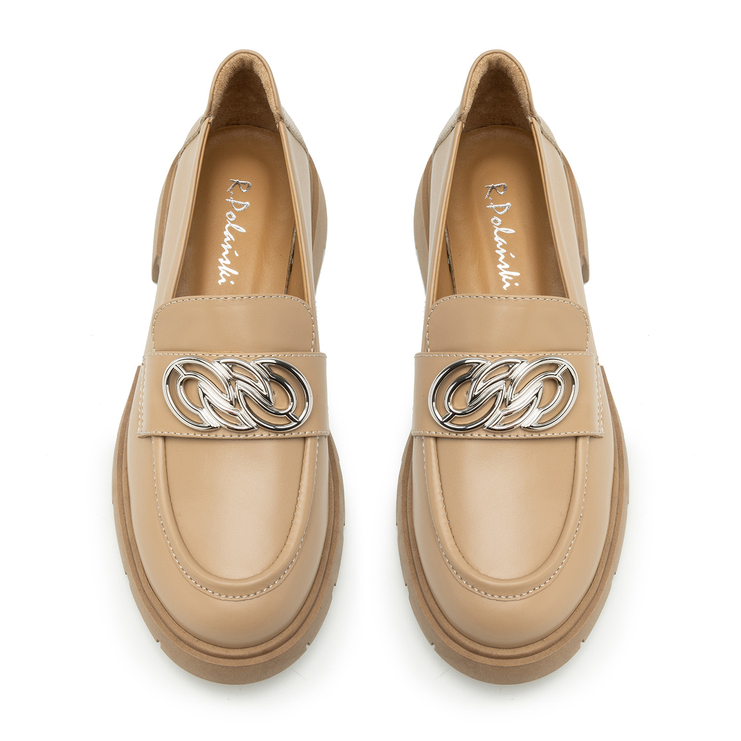 Oxfordy R.Polański 2079 - Beżowy Lico