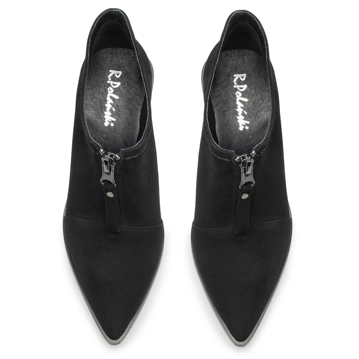 Półbuty R.Polański 1441 - Czarny Zamsz