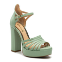 Sandały R.Polański 1667 - Zielony Polina 586 Lico