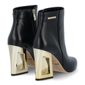Botki 895 - Czarny Lico/Złoty