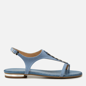 Sandały R.Polański 826 - Błękitny Zamsz