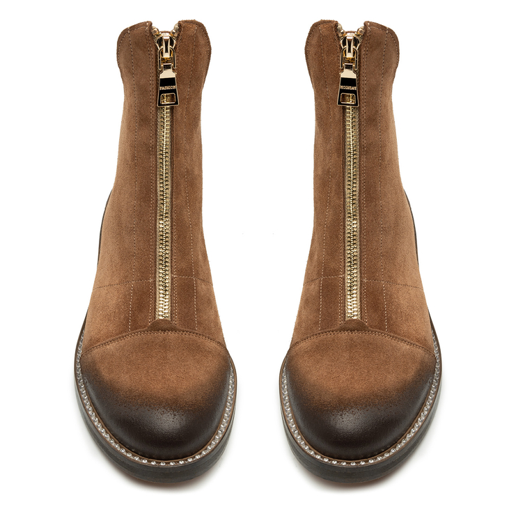 Botki R.Polański 1580/K - Tabacco Zamsz