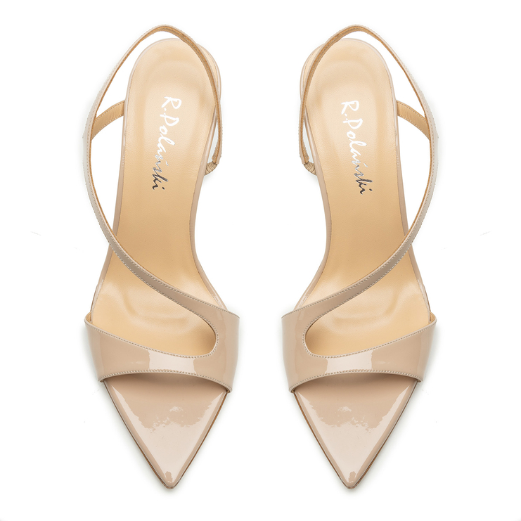 Sandały R.Polański 1992 - Beżowy Lakier