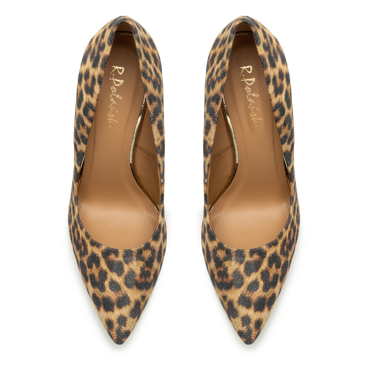 Czółenka R.Polański 1650 - Beżowa Pantera