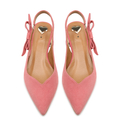 Sandały R.Polański 1017/L - Koralowy Zamsz