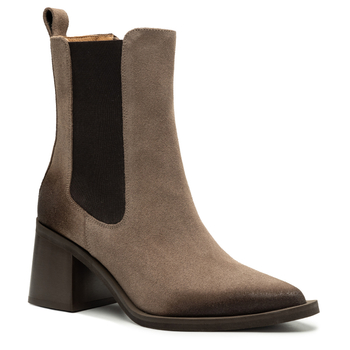 Botki R.Polański 2034 - Brązowy 258 Zamsz