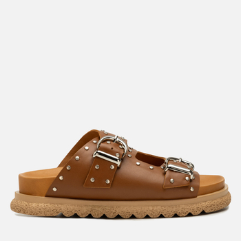 Klapki R.Polański 2166 - Brązowy Lico