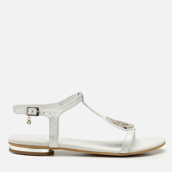 Sandały R.Polański 1023 - Srebrny Przecierany/Srebrny