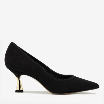 Czółenka 1210 - Czarny Zamsz