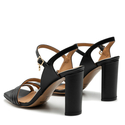 Sandały R.Polański 1676 - Czarny Lico