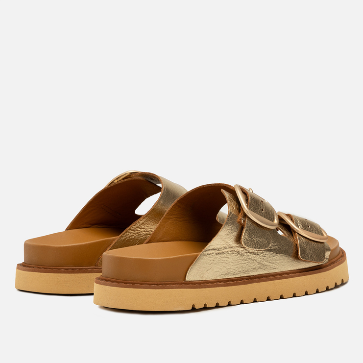 Klapki R.Polański 2157 - Złoty Lico