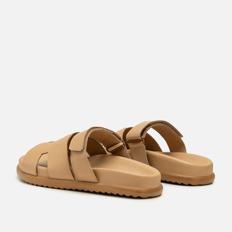 Klapki R.Polański 2223 - Beżowy Lico