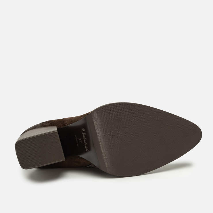 Botki R.Polański 1334 - Brązowy 119 Zamsz