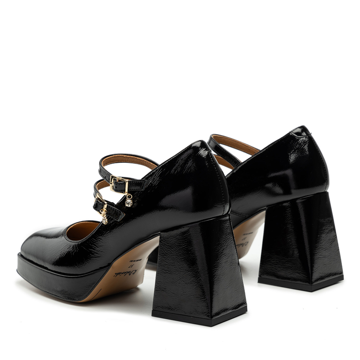 Czółenka R.Polański 1761 - Czarny Naplak